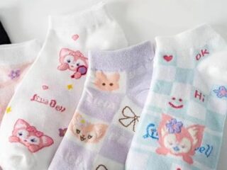 Dom Teporna 5足セット ディズニー ステラルー ダッフィー ウサギ キャラクター 靴下